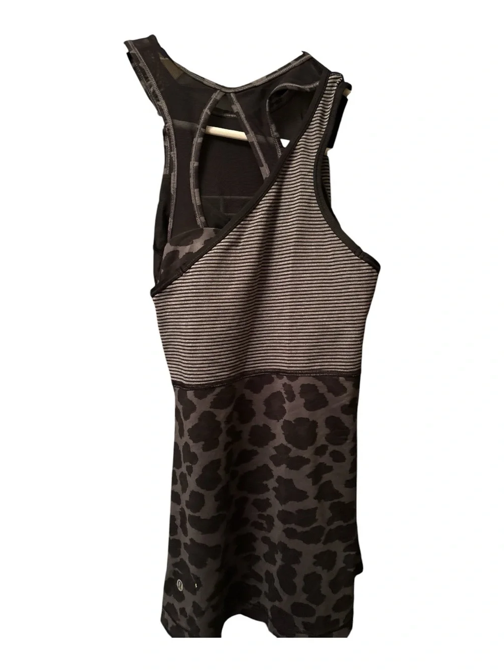 Lululemon Cold Shoulder 2 in 1 Meshed Up Bra and Tank Top Camo size 6 RARE - Picture 2 of 3